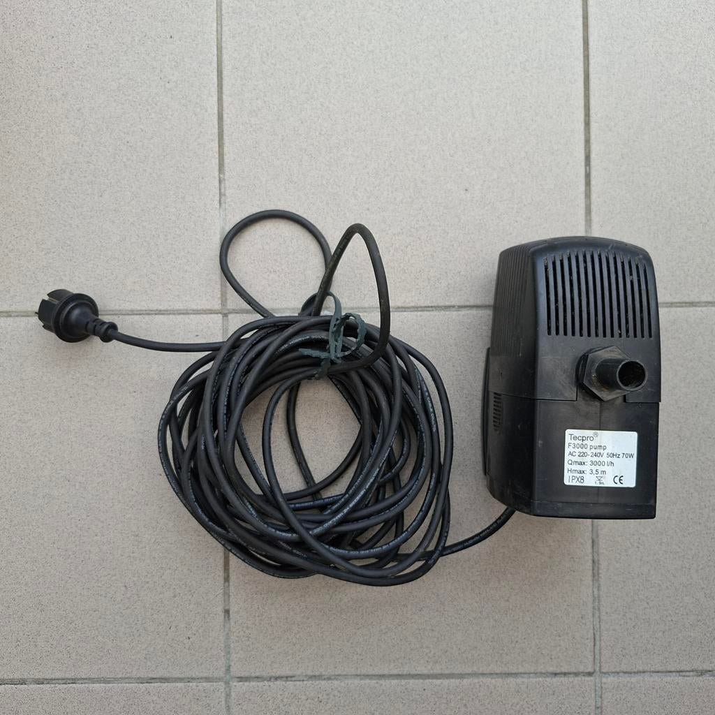 Pompe de bassin Tecpro F3000, Jardin & Terrasse, Enlèvement ou Envoi, Comme neuf, Pompe de bassin