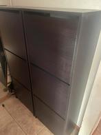 2x schoenkast donker bruin, Ophalen