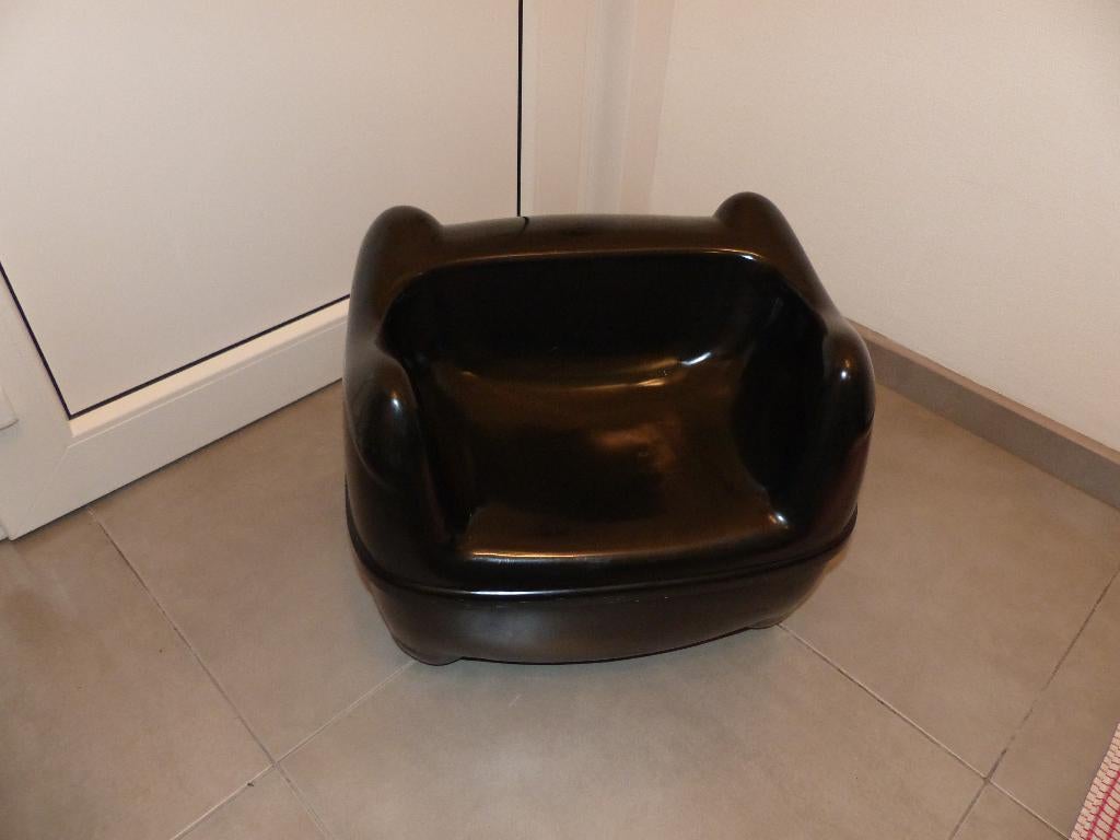 Canapé Meurop noir avec espace de rangement très bon état!, Maison & Meubles, Enlèvement, Utilisé