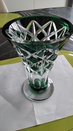 Val St Lambert - vase à trompette en cristal VSL, Enlèvement ou Envoi