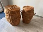Twee rieten manden, Huis en Inrichting, Ophalen, Mand, Zo goed als nieuw, Riet