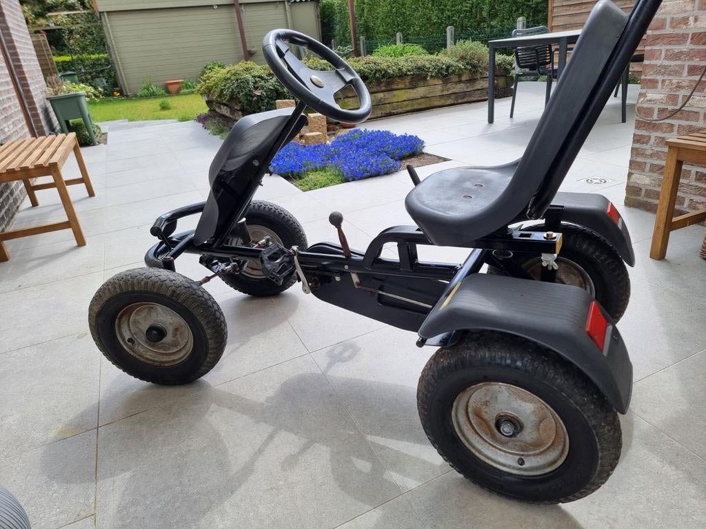 Gocart met aanhangwagen, Ophalen