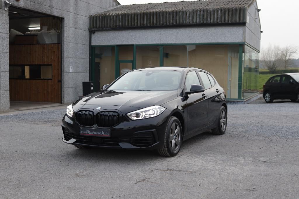 BMW 116i 2021 nieuw model-GPS-Airco-Cruise-Apple-Alu velgen, USB, 1 Reeks, Zwart, Bedrijf
