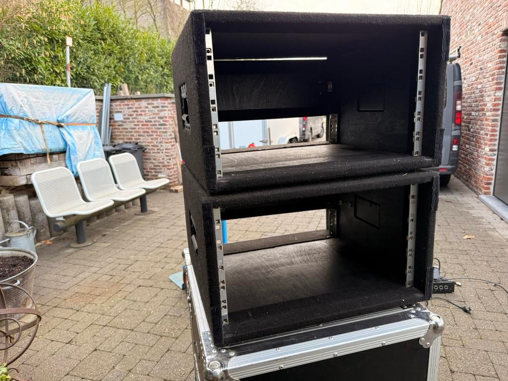 2x soft flightcase / rack case 6U, Muziek en Instrumenten, Behuizingen en Koffers, Ophalen