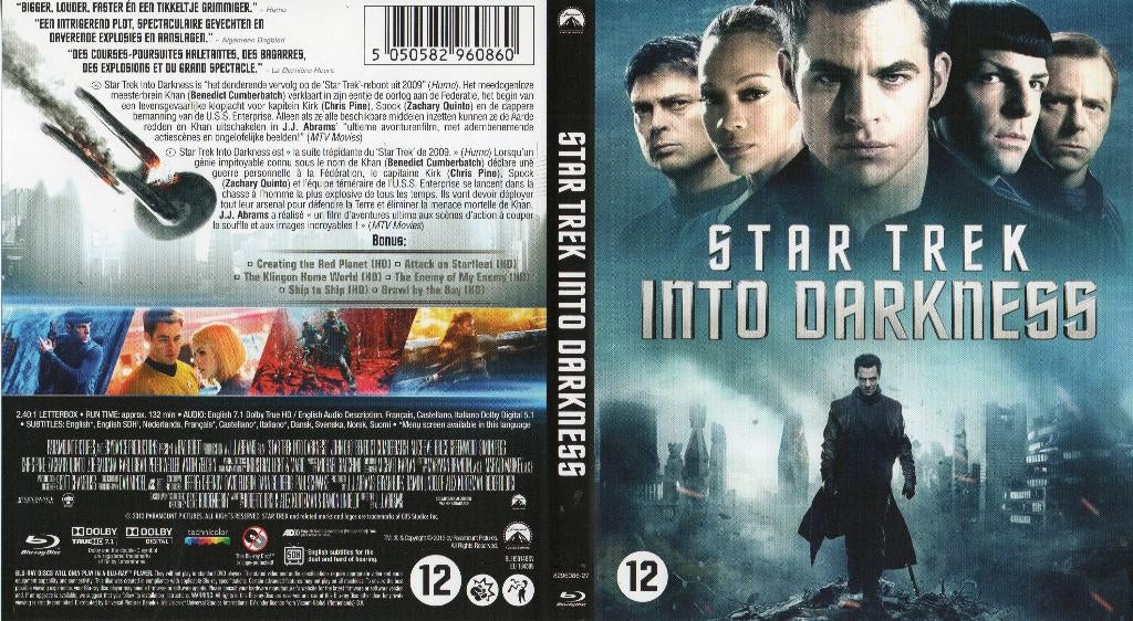 star trek  into darkness (blu-ray) nieuw, Ophalen of Verzenden, Zo goed als nieuw, Science Fiction en Fantasy