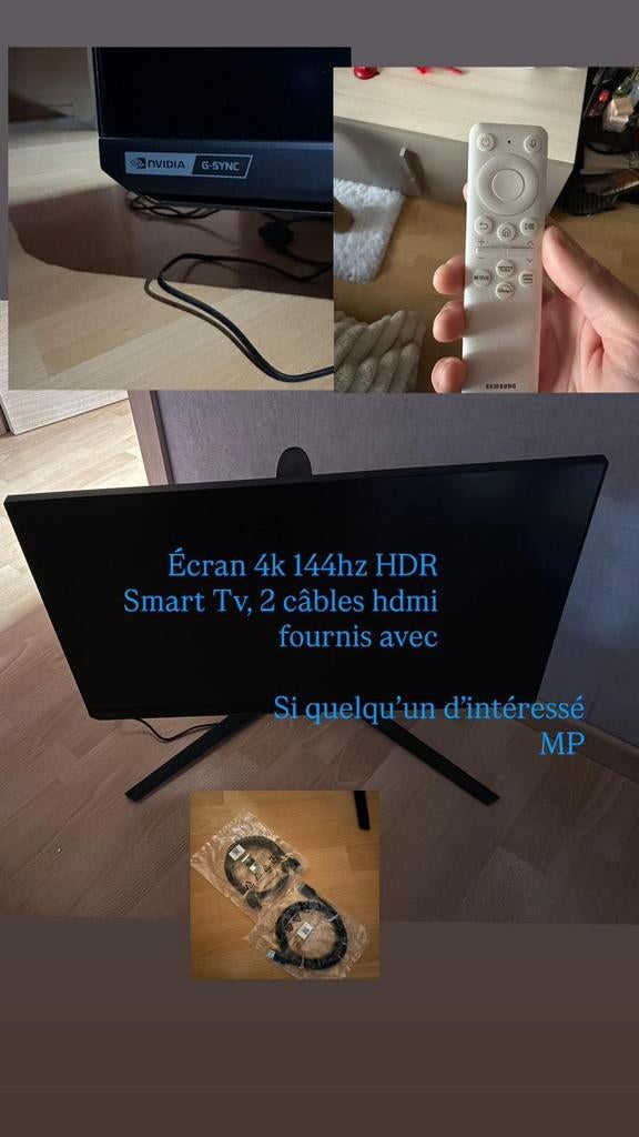 Samsung Odyssey G7 28 pouces 4K 144hz HDR SmartTV, Gaming, HDMI, IPS, 1 à 2 ms