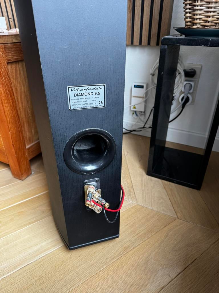 Wharfedale 9.5 Diamond, Gebruikt, 120 watt of meer, Front, Rear of Stereo speakers, Ophalen
