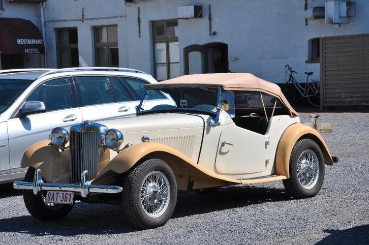 Oldtimer MGtd  1952  1250cc, Autos, Oldtimers & Ancêtres, Particulier, MG, Essence, Cabriolet, 2 portes, Boîte manuelle, Beige