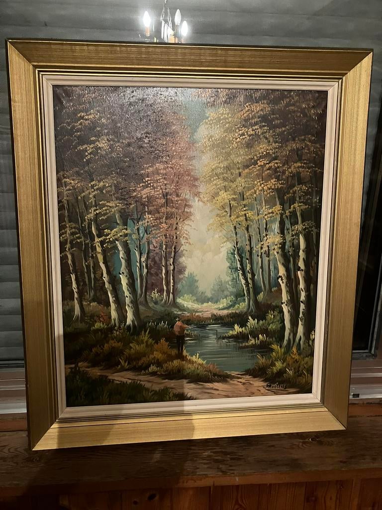 Tableau de Ruelens 70 * 60 cm, Antiquités & Art, Art | Peinture | Classique, Enlèvement