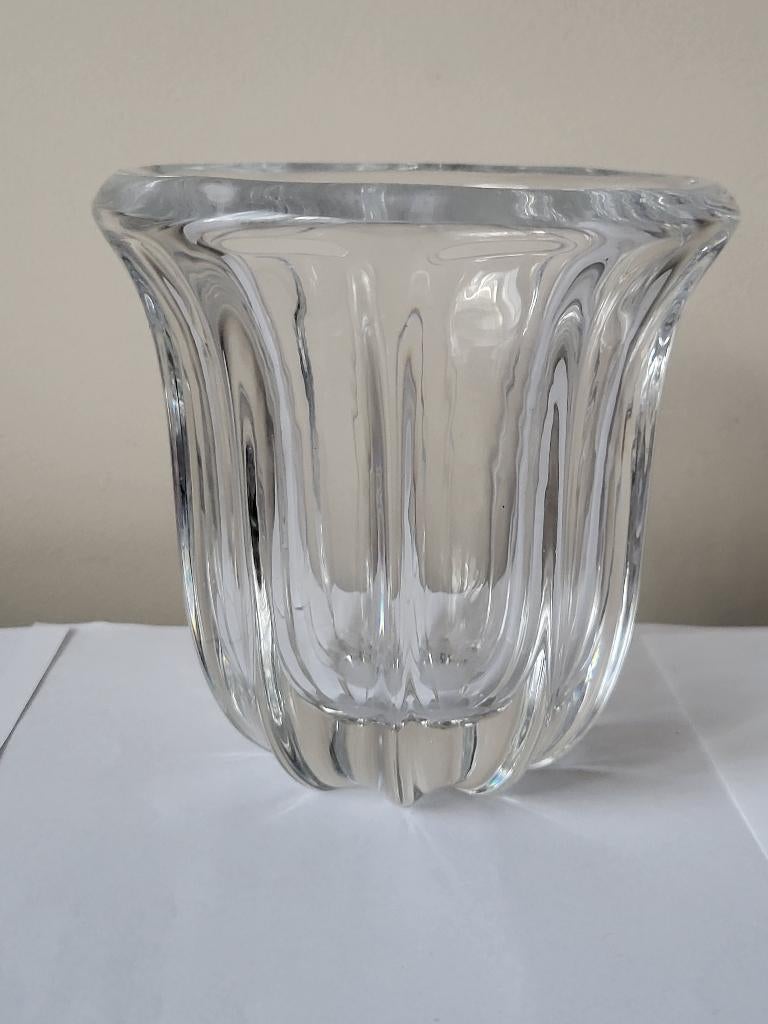 Vase Val Saint Lambert - Mod "Helvete" - Cristal - Années 50, Enlèvement ou Envoi