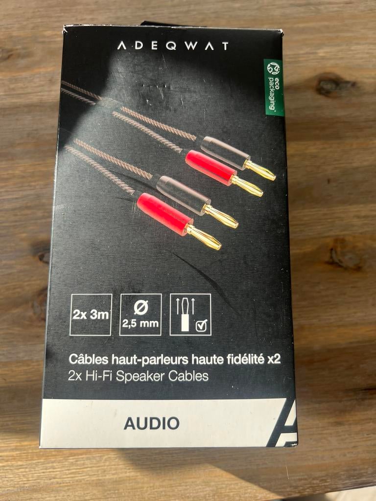 Câble enceintes neuf, TV, Hi-fi & Vidéo, Câbles audio & Câbles de télévision, Enlèvement ou Envoi, Neuf, Câble de haut-parleur