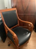 Fauteuil de bureau style Directoire en bois sculpté, Enlèvement ou Envoi, Comme neuf, Bois