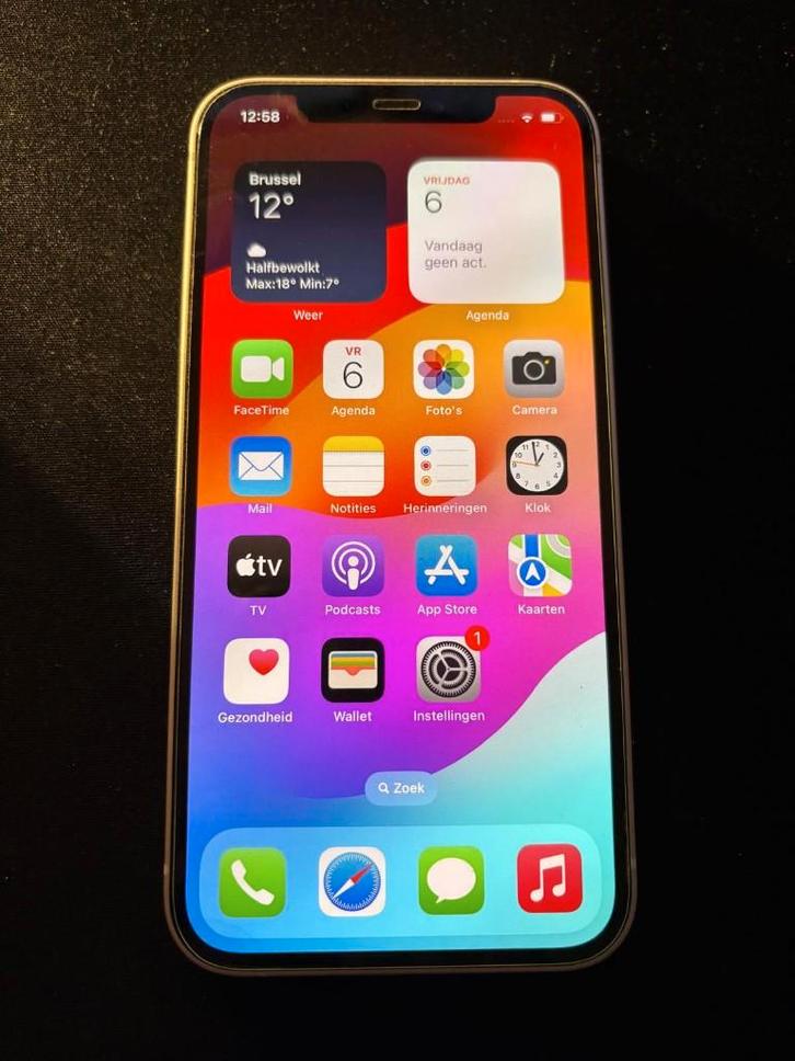 Iphone 12 blanc, Télécoms, Téléphonie mobile | Apple iPhone, Utilisé, 64 GB, Sans abonnement, Sans simlock, iPhone 12, Blanc, Enlèvement