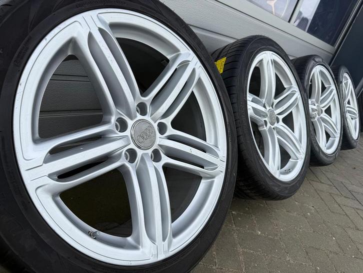Orignele 21 inch S-line Q7 4L 6.0 3.4 3.0 velgen zomerbanden, Auto-onderdelen, Banden en Velgen, Banden en Velgen, Zomerbanden