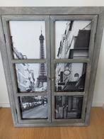 Tableau fenêtre vue tour Eiffel en parfait état, Maison & Meubles, Enlèvement