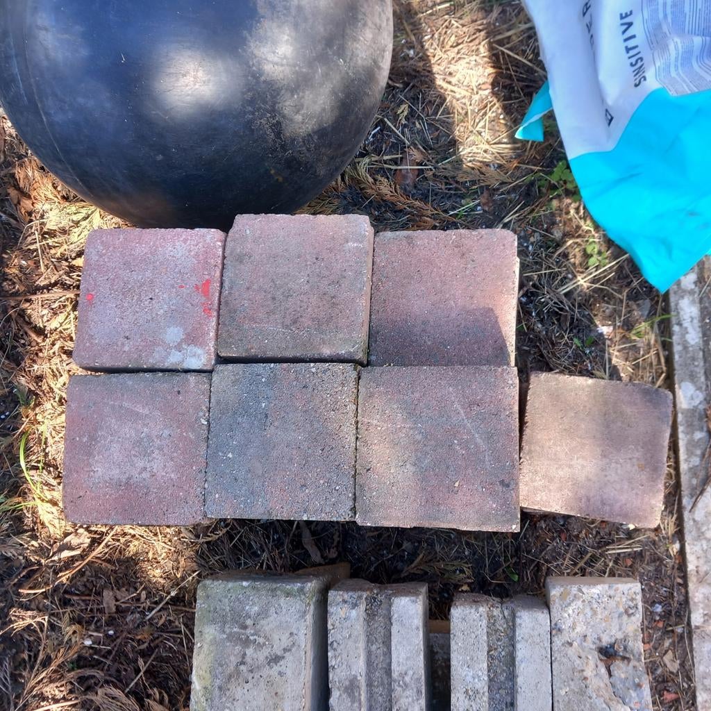 Klinkers 15x15x5, Tuin en Terras, Ophalen