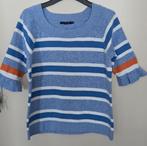 Pull à manches 3/4 bleu, blanc et orange-River Woods, Taille 46/48 (XL) ou plus grande, Enlèvement ou Envoi, River Woods, Comme neuf