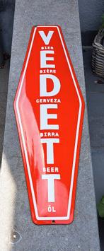Vedett emaille reclame, Verzamelen, Ophalen of Verzenden, Zo goed als nieuw, Reclamebord