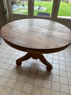 Teak tafel, Huis en Inrichting, Tafels | Eettafels, Ophalen, Zo goed als nieuw, Rond, Teakhout