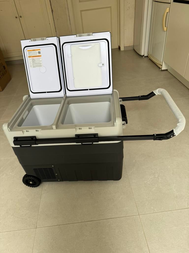 Compressor elektrischekoelbox 50liter NİEUW !!, Caravanes & Camping, Glacières, Neuf, Glacières, Compresseur, Enlèvement