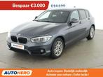 BMW 1 Serie 116 116i Sport Line, Autos, Cuir, Argent ou Gris, Boîte manuelle, Noir