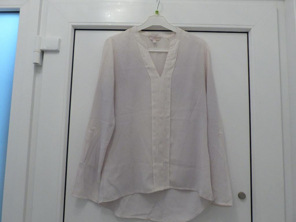 Blouse Esprit blanc/crème - taille 40, Taille 38/40 (M), Enlèvement ou Envoi, Comme neuf, Blanc