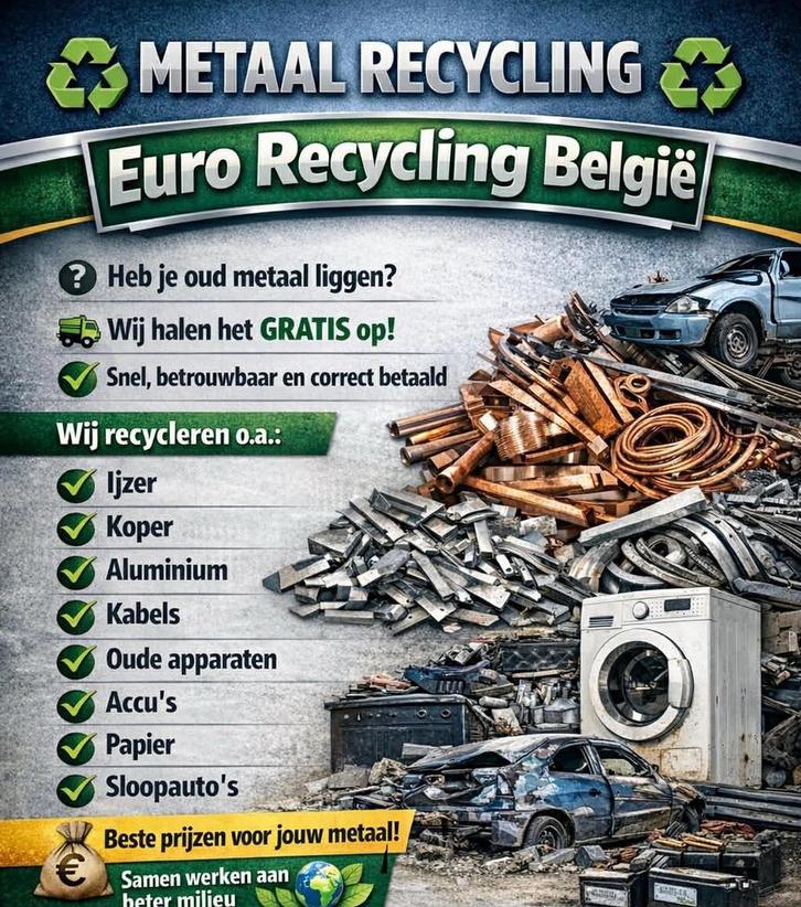 Gratis ophalen oud ijzer  schroot metaal, Bricolage & Construction, Quincaillerie & Fixations, Comme neuf, Enlèvement