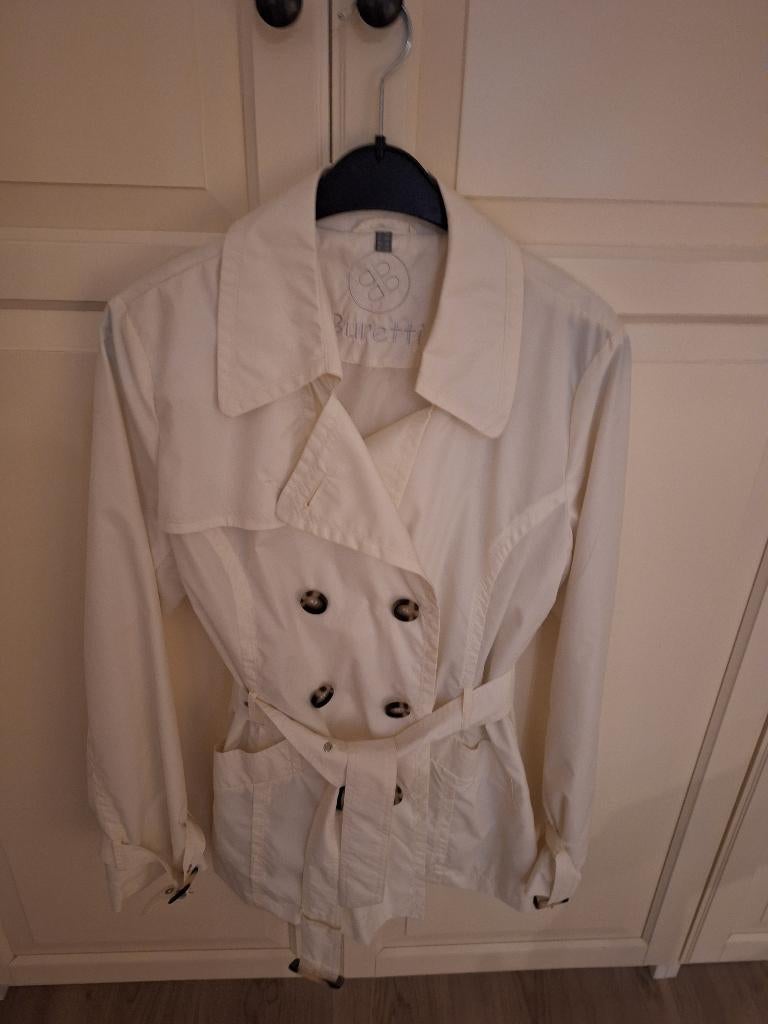 NIEUWE mooie regenjas, dames, Buretti, Maat 38/40 (M), Wit, Buretti, Nieuw
