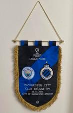 Fanion CLUB BRUGES- Manchester City, Collections, Enlèvement ou Envoi