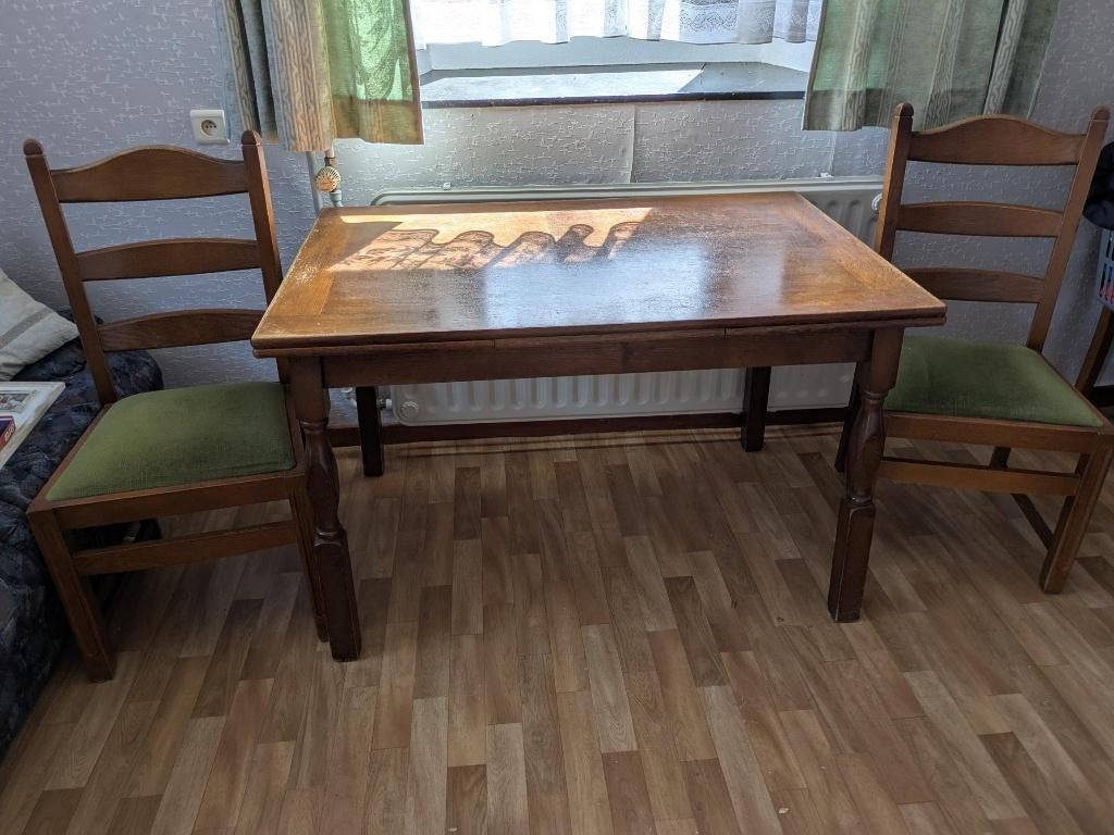 Table et chaises à vendre, Maison & Meubles, Enlèvement, Utilisé, Autres essences de bois