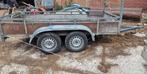 Aanhangwagen dubbelasser ongeremd  130x 300 cm, Auto diversen, Aanhangers en Bagagewagens, Ophalen