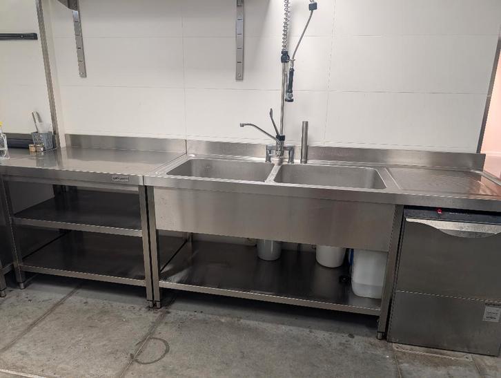 table de travail - acier inoxydable, Maison & Meubles, Cuisine | Éléments de cuisine, Utilisé, Moins de 100 cm, 50 à 100 cm, 50 à 75 cm