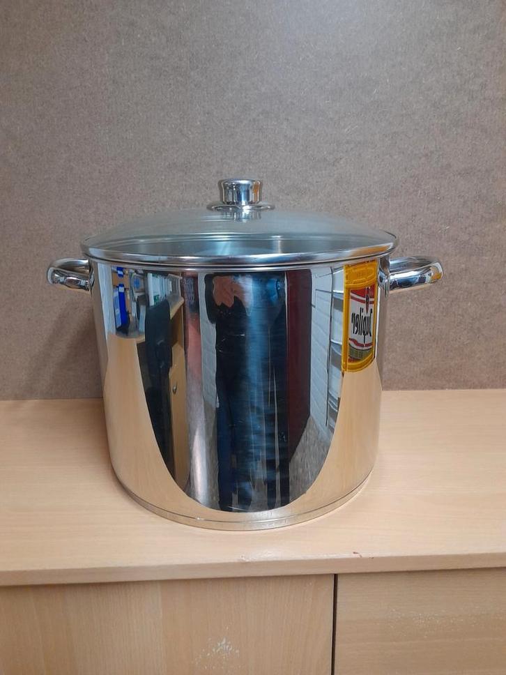 Marmite, Maison & Meubles, Cuisine | Casseroles & Poêles, Comme neuf, Autres types, Inox, Plaque céramique, Enlèvement