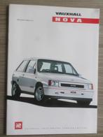 Opel Nova Corsa GTE 1990 Brochure, Boeken, Ophalen of Verzenden, Opel