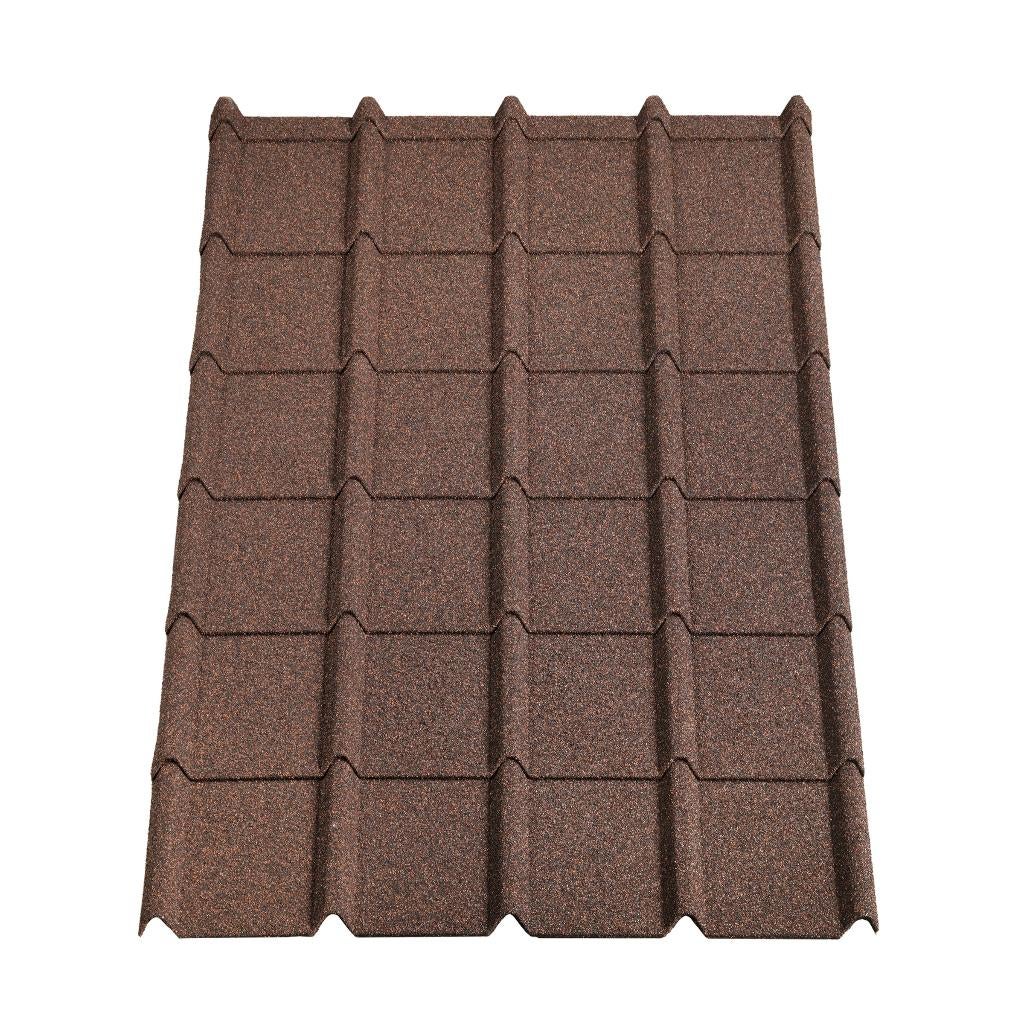 FAILLISSEMENT NWE DAKPANPLATEN BRUIN +/-113x83 cm METAAL, Ophalen, Nieuw, Tuinpaviljoen