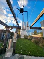 2 Vintage Cascade Hanglampen 60s, Huis en Inrichting, Ophalen, Metaal