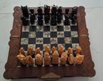 Vintage Thailand schaakspel op groot formaat, Overige typen, Groep mensen, Ophalen of Verzenden, Handgemaakt