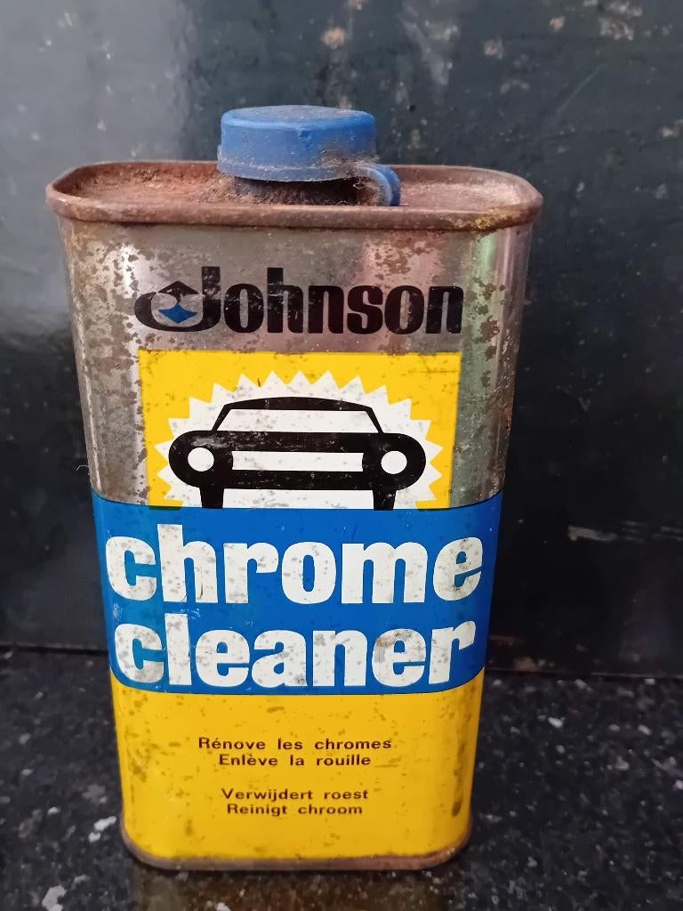 Boîte vintage Johnson Chrome Cleaner, Enlèvement ou Envoi, Comme neuf