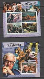 Burundi 2012 Blok Ray Bradbury (écrivain) sans dents **, Timbres & Monnaies, Timbres | Afrique, Enlèvement ou Envoi, Autres pays