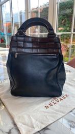 Sac à main Delvaux marron foncé, Enlèvement, Comme neuf, Sac à main