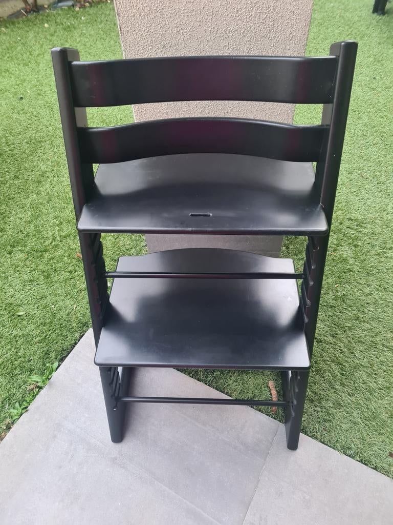 Zwarte tripp trapp stokke, Kinderen en Baby's, Kinderstoelen, Ophalen