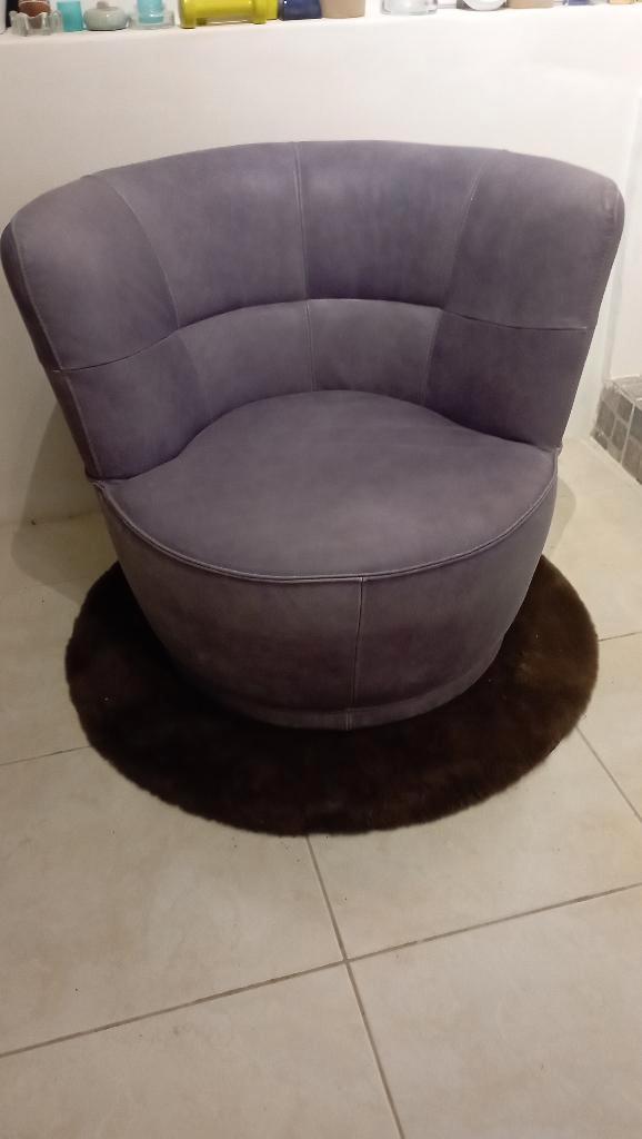 FAUTEUIL CUIR pivotant, Maison & Meubles, Fauteuils, Neuf, Cuir, 75 à 100 cm, 75 à 100 cm, Enlèvement