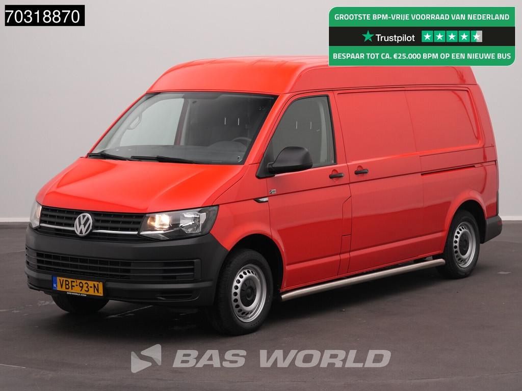 Volkswagen Transporter 150PK Benzine Dubbele schuifdeur IL2H, Autos, Camionnettes & Utilitaires, Rouge, Achat, Entreprise, 2 places