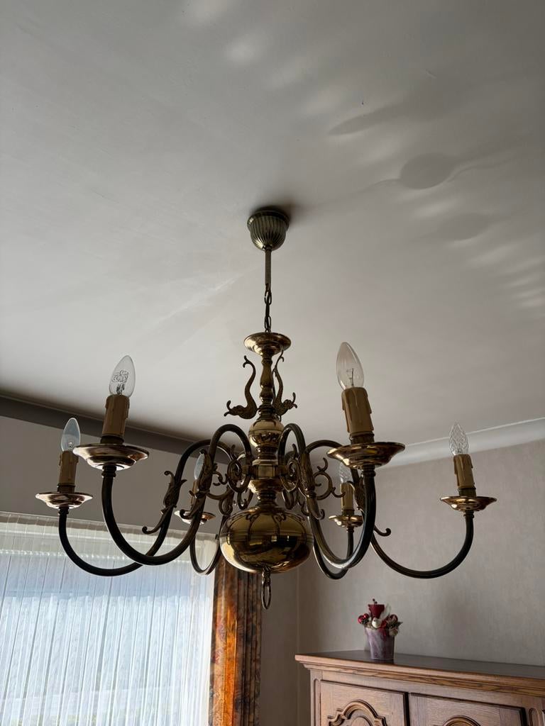 Kroonluchter, Ophalen, Gebruikt