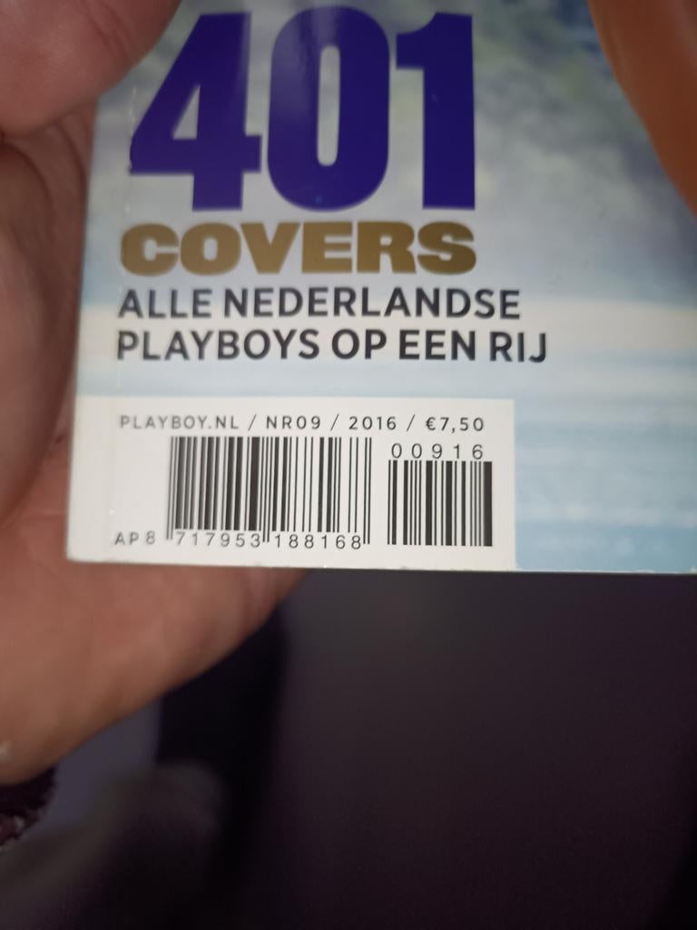 Playboy 2016 Nr 9 in zeer mooie staat, Ophalen of Verzenden, Zo goed als nieuw, Overige typen