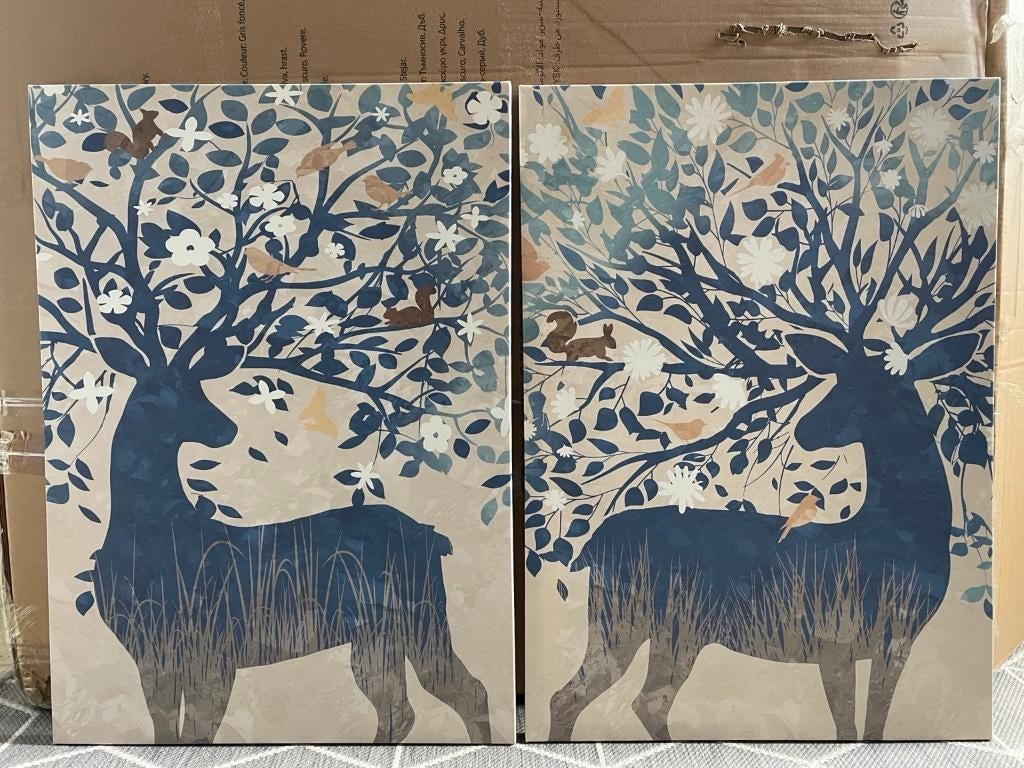 Koppel 50x70 canvas, Antiek en Kunst, Kunst | Schilderijen | Modern, Ophalen