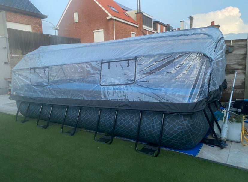 Zwembad met zandfilter en overkapping, Ophalen, Gebruikt