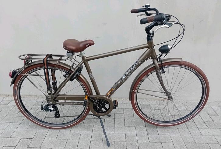 Alu herenfiets Oxford Negro 7speed maat50 NIEUWPRIJS 680€ 🚴, Fietsen en Brommers, Fietsen | Heren | Herenfietsen, Zo goed als nieuw