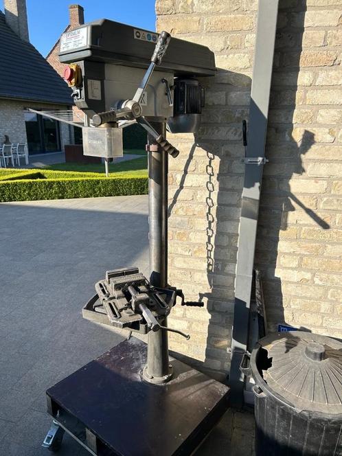 Professionele kolomboor Optimum, Doe-het-zelf en Bouw, Gereedschap | Boormachines, Zo goed als nieuw, Kolomboormachine, Ophalen
