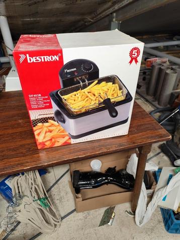 Friteuse Bestron 3 double xxl, 4 litres ou plus, Enlèvement ou Envoi, Comme neuf, Friteuse duo